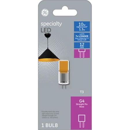 General Electric 1W T3 Bulb LED G4 Base Desk Lamp, Warm White 93129189